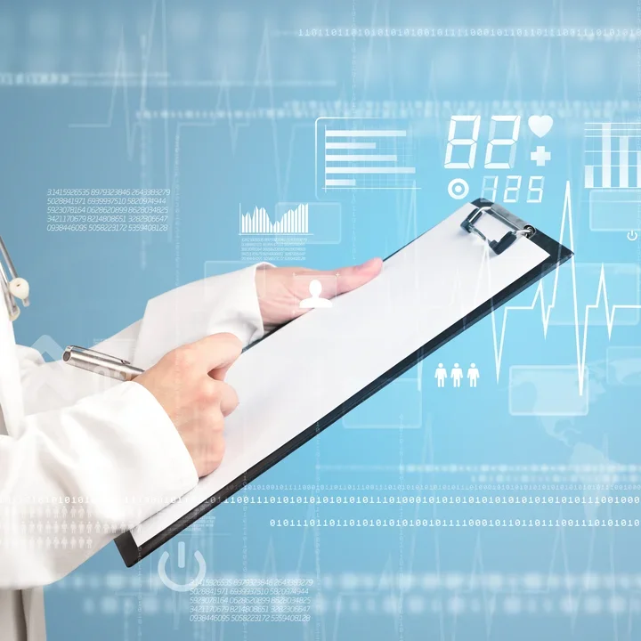 doctor with clipboard