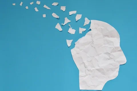paper brain breaking apart