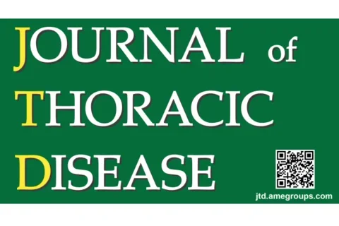 logo of the journal of thoracic disease with qr code