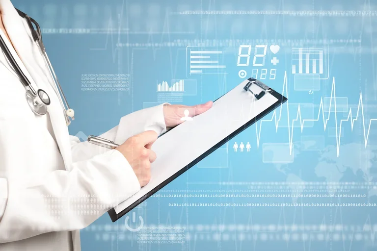 doctor with clipboard