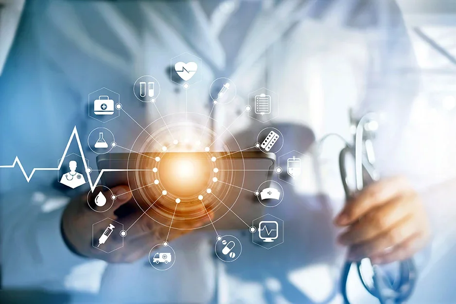 Doctor and technology icons