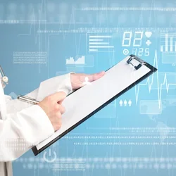 doctor with clipboard