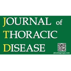 logo of the journal of thoracic disease with qr code